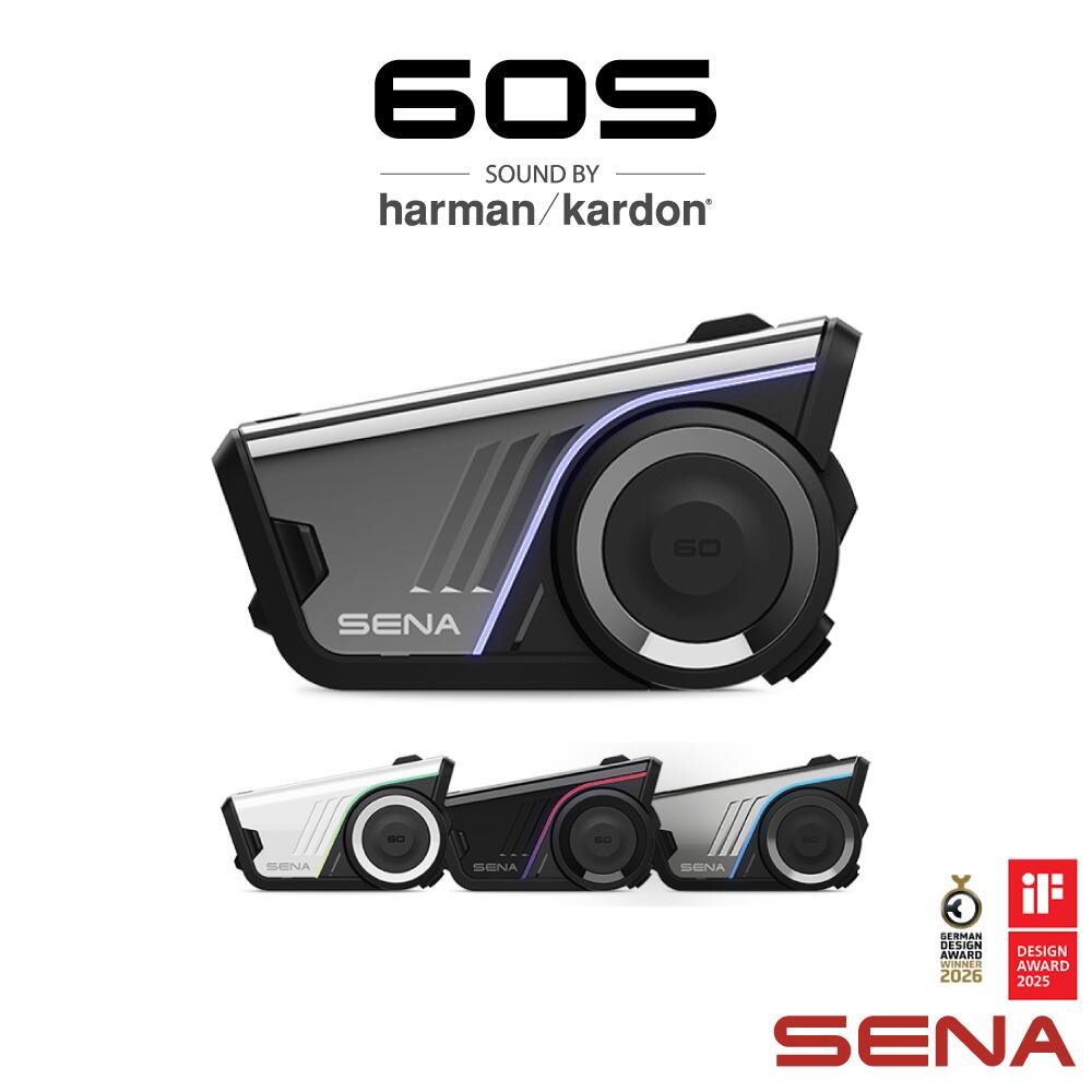 【SENA（セナ）公式】60S バイク インカム Mesh通信 Bluetooth 5.3 メッシュインターコム3.0/2.0 IPX7 防水 AIノイズキャンセリング マグネットマウント GPSナビ 通話 OTAアップデート フェイスプレート変更 LEDカスタマイズ フラッシュライト 日本語音声案内｜Sena Japan公式店 65,824円