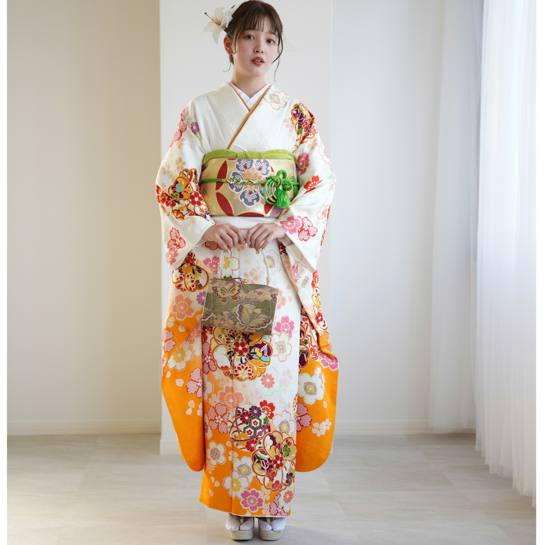 ™️ ★ pです★ 振袖4点セット‼️ お振袖セット　NO29 ™️ 振袖4点セット‼️ お振袖セット NO29