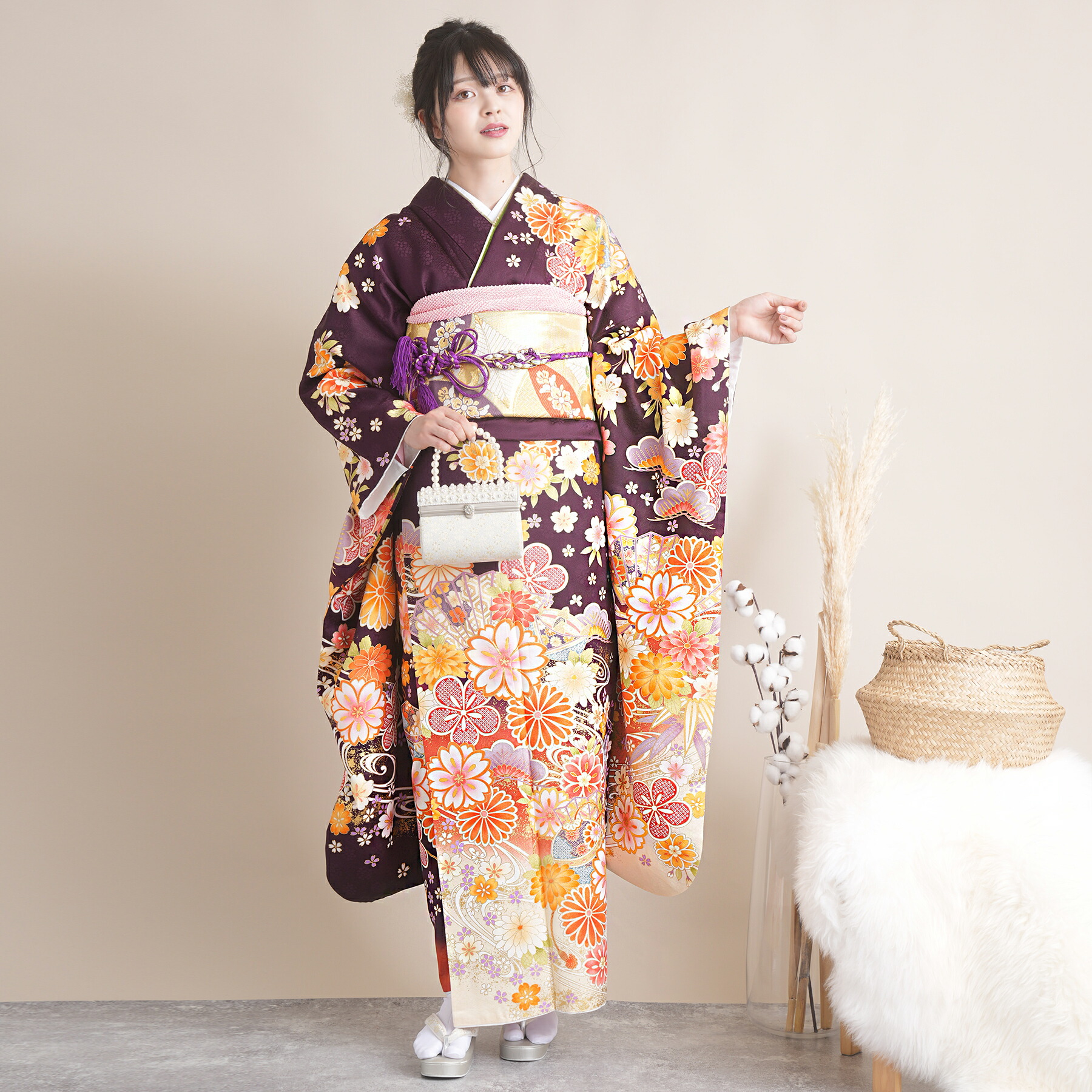 楽天市場】【レンタル】振袖 成人式【往復送料無料】女性 振袖