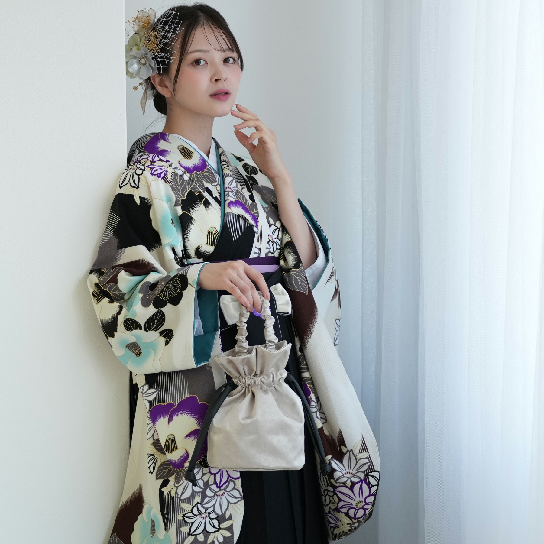 楽天市場】【レンタル】 往復送料無料 2尺袖 着物 袴 16点セット