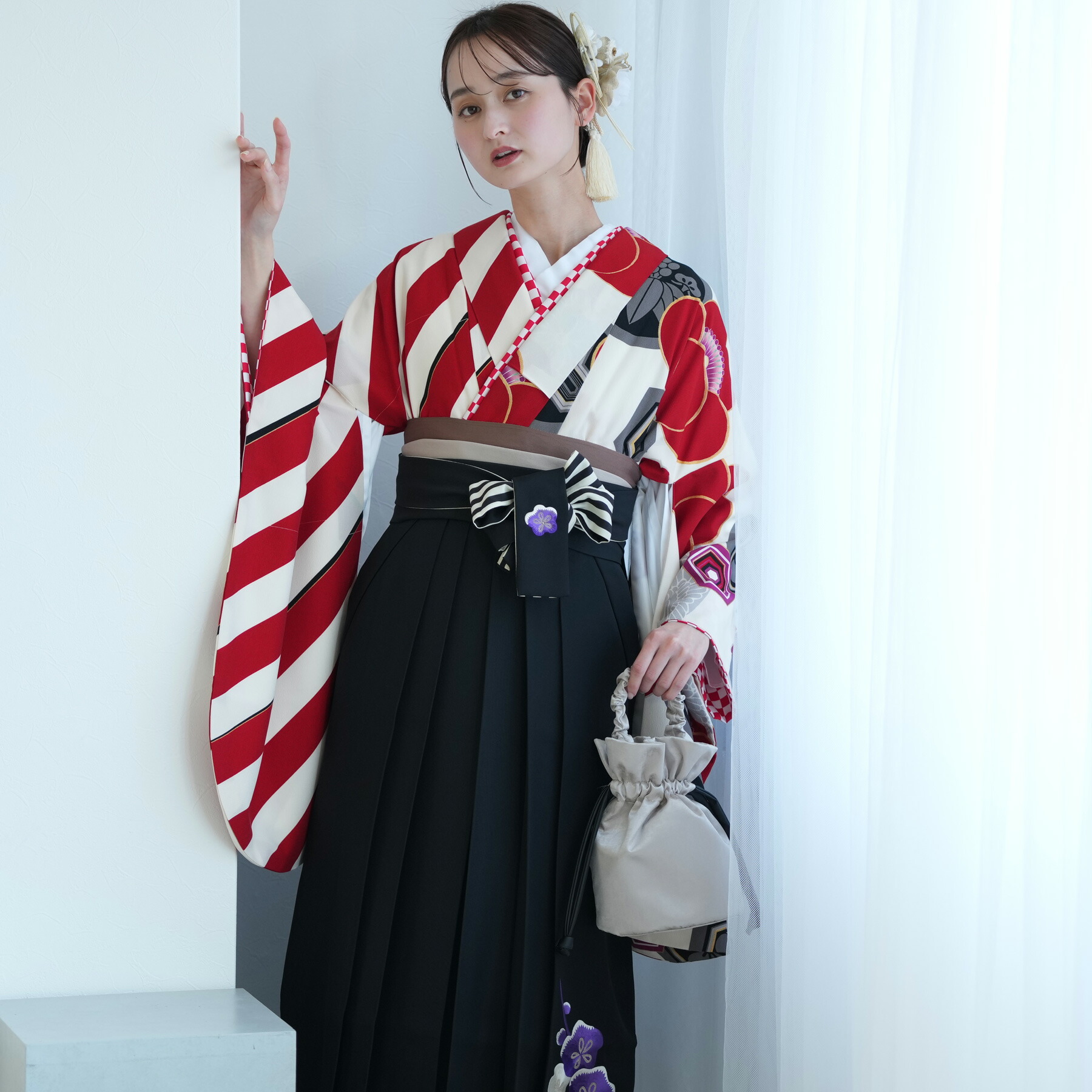 楽天市場】【レンタル】 往復送料無料 2尺袖 着物 袴 16点セット