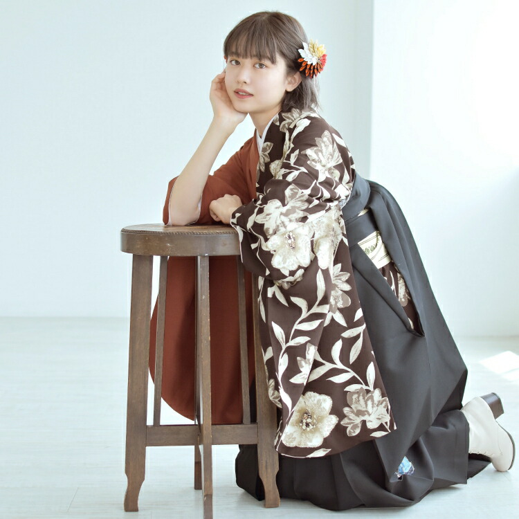 袴　2点セット　utatane utatane 袴 卒業式 購入 2尺袖着物 着物と袴の2点セット レトロ
