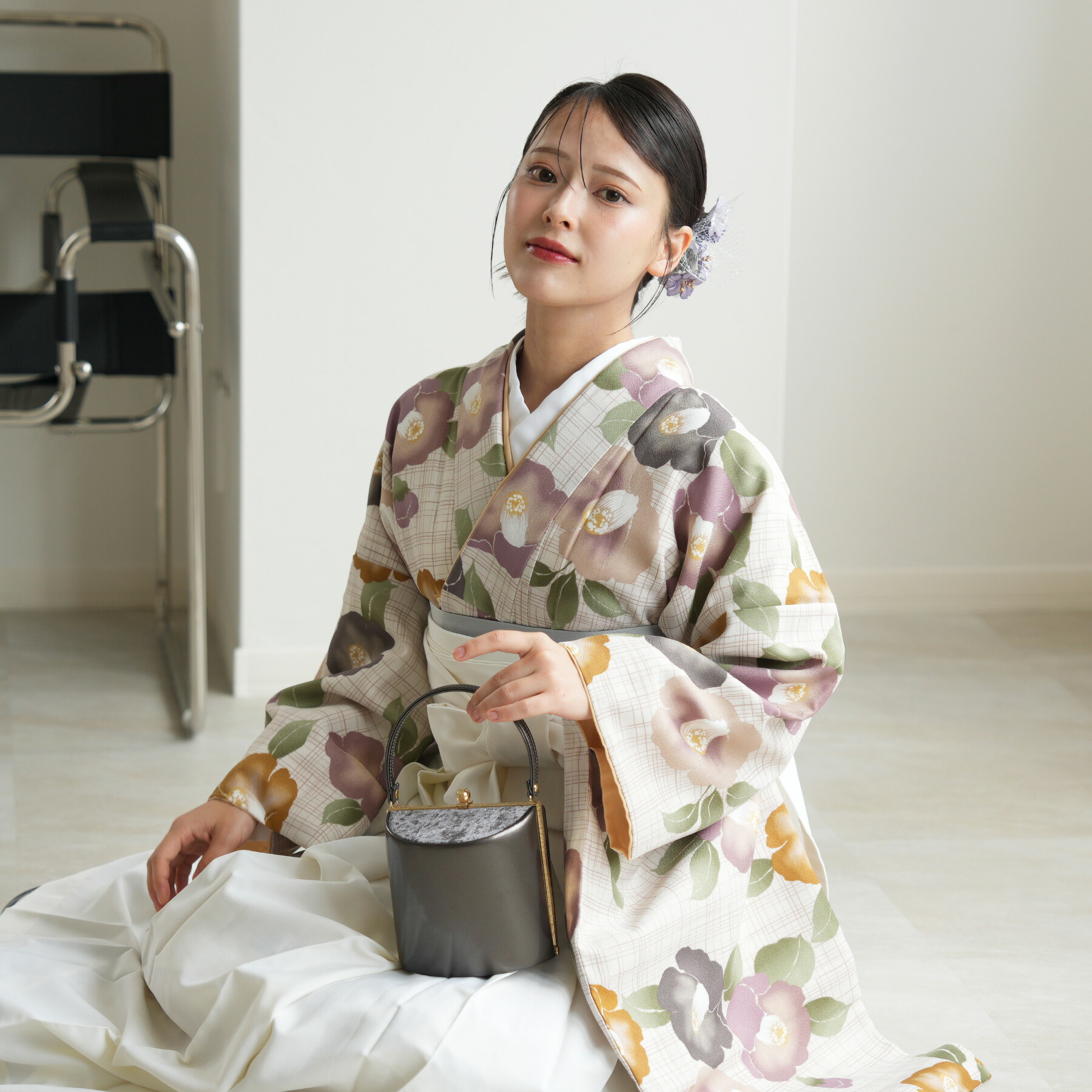 未使用品　正絹　お着物セット utatane 着物 袴セット ひよこ商店 レトロ大正浪漫 レディース