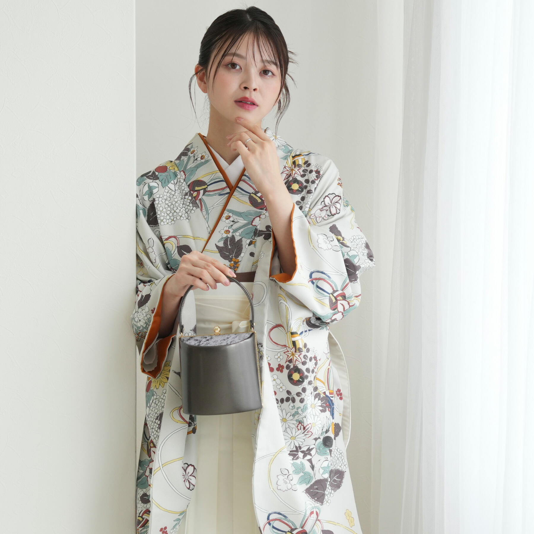 楽天市場】【レンタル】 往復送料無料 2尺袖着物 袴 17点セット ひよこ