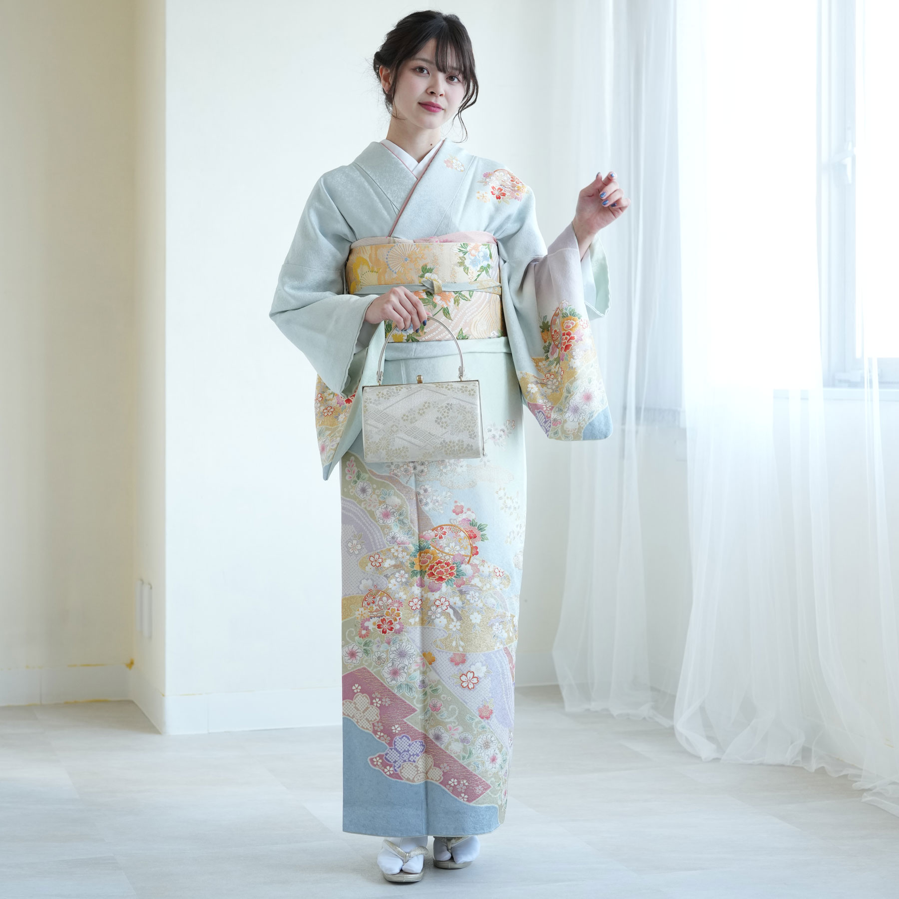 訪問着フルセット　結婚式　入学式　七五三　お宮参り　茶会　訪問着４点セット作家物 1040610900.jpg
