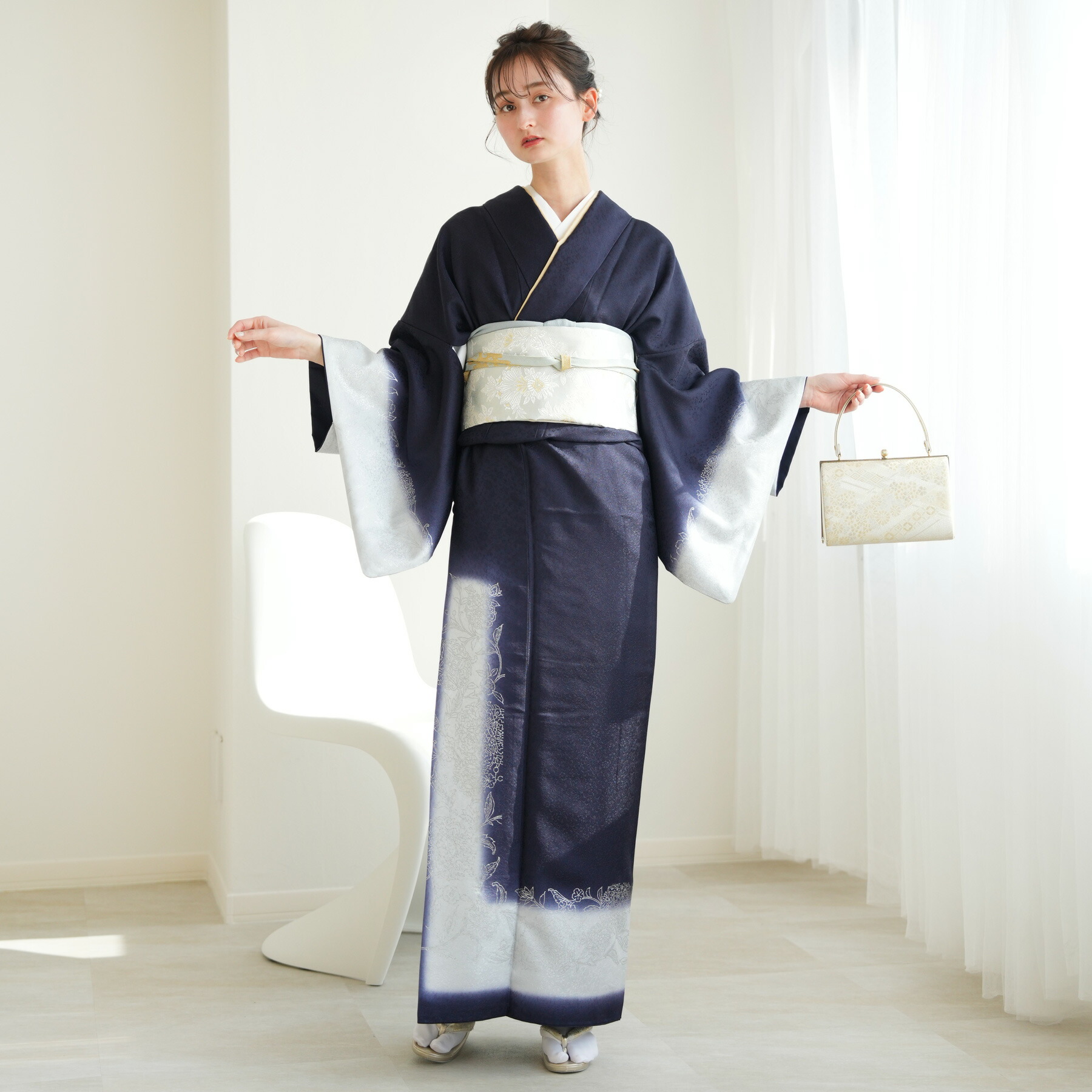 楽天市場】【レンタル 訪問着20点フルセット 深紫に鏡華模様】結婚式