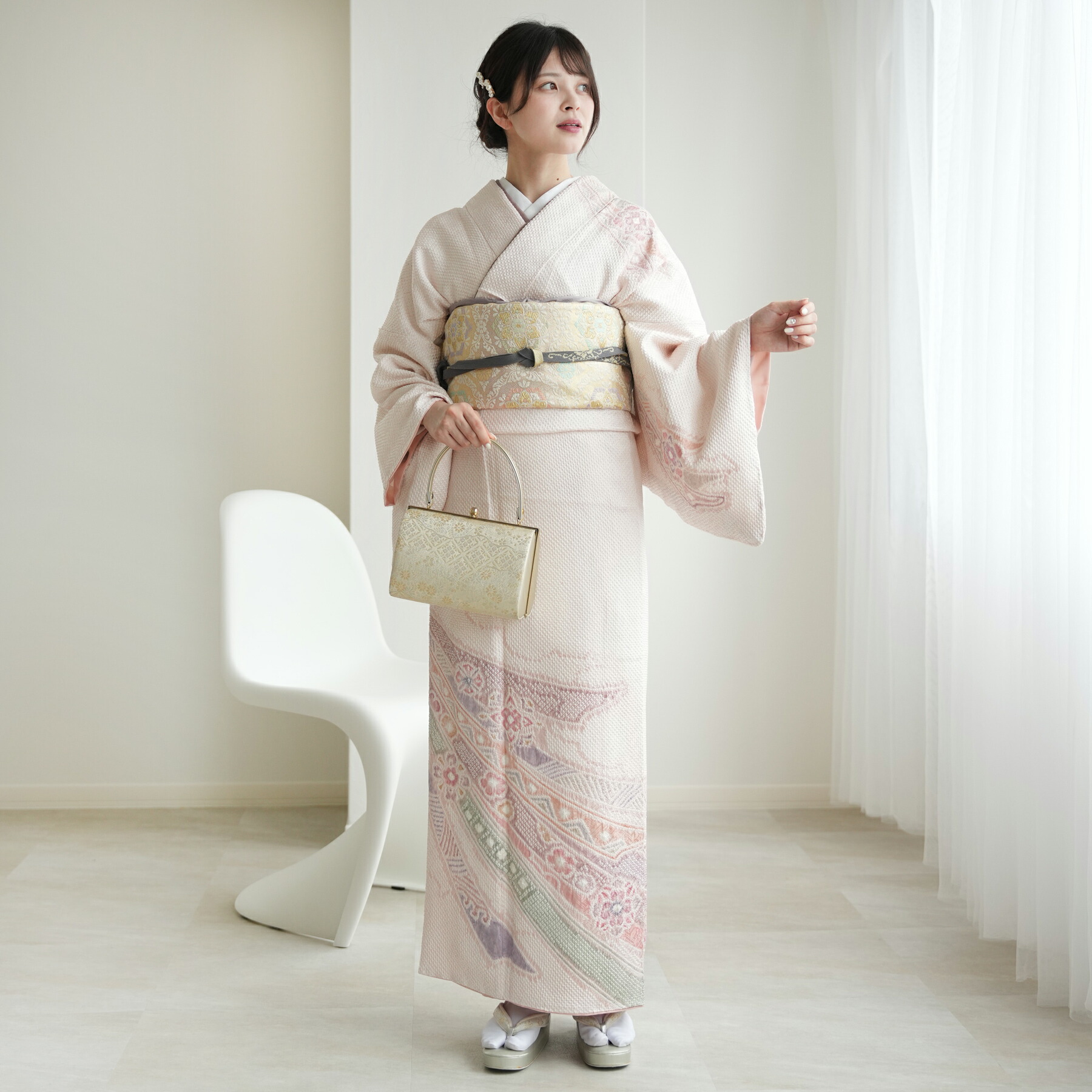 楽天市場】【レンタル 訪問着20点フルセット 深紫に鏡華模様】結婚式