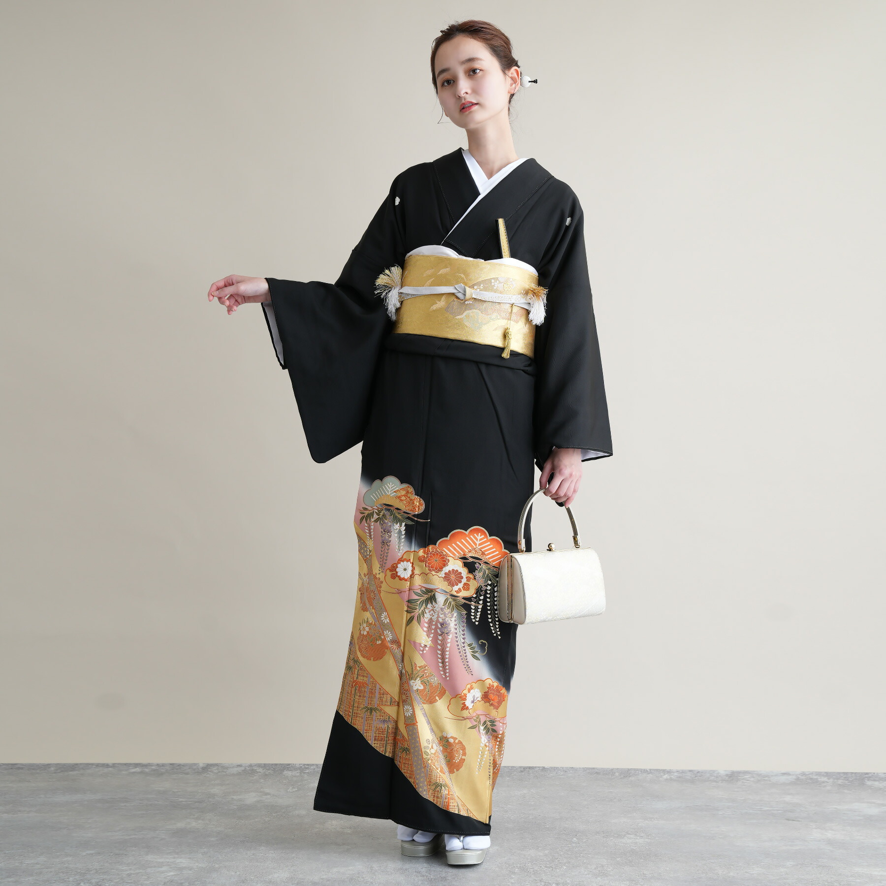 楽天市場】【レンタル】黒留袖レンタル フルセット 高級 正絹
