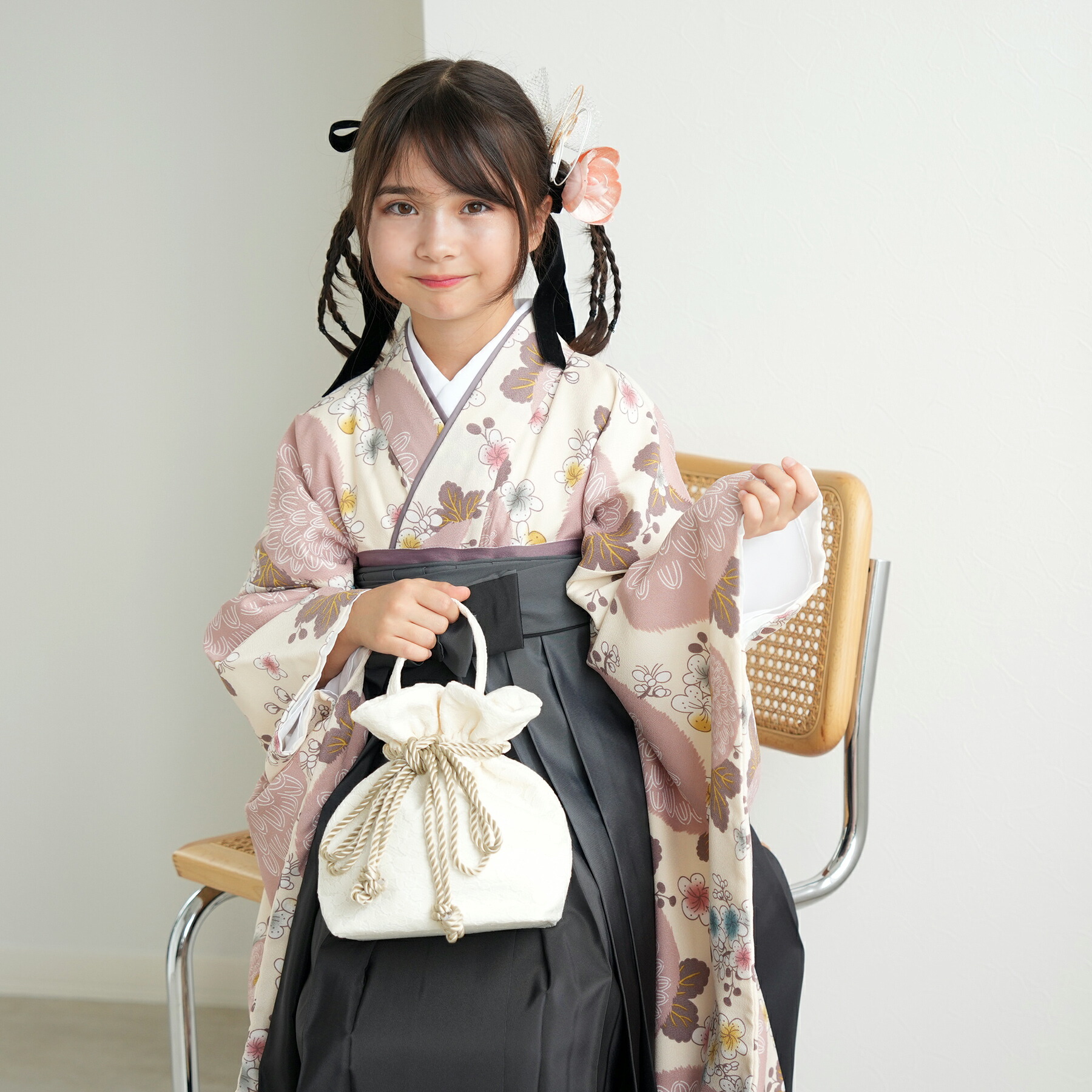 dahlia  すのチル  服  着物  和服  羽織袴 楽天市場】【レンタル】 往復送料無料 2尺袖着物 袴 15点セット