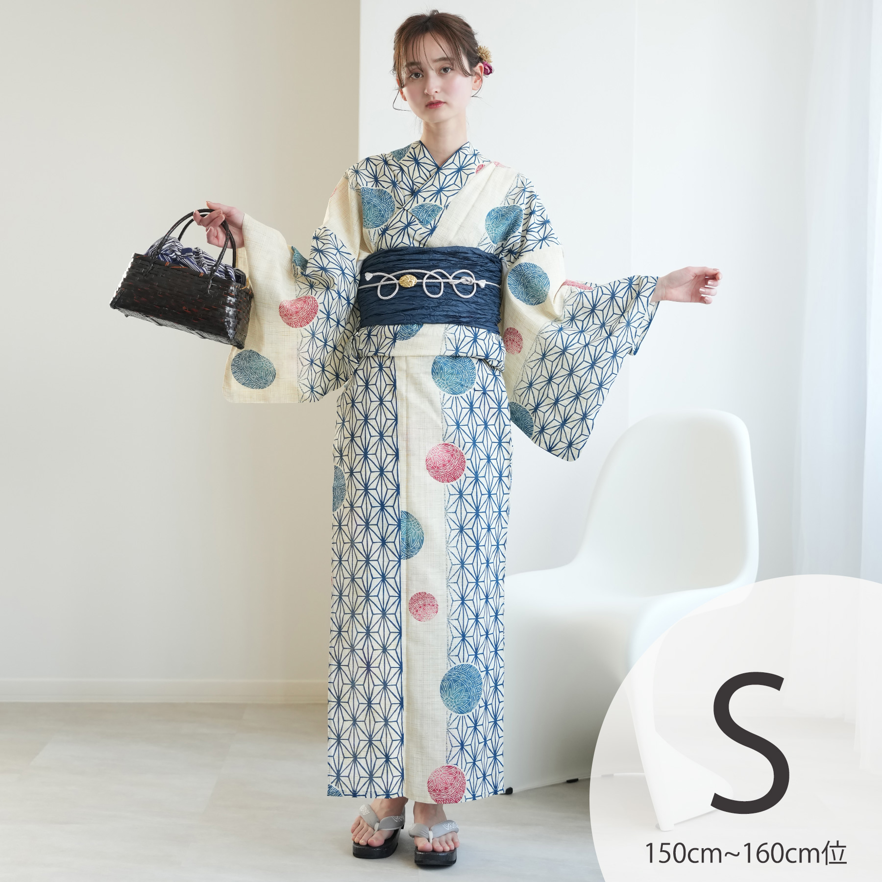 オンライン完売品 S.JENNI 浴衣 160 3点セット - 着物・浴衣・和小物