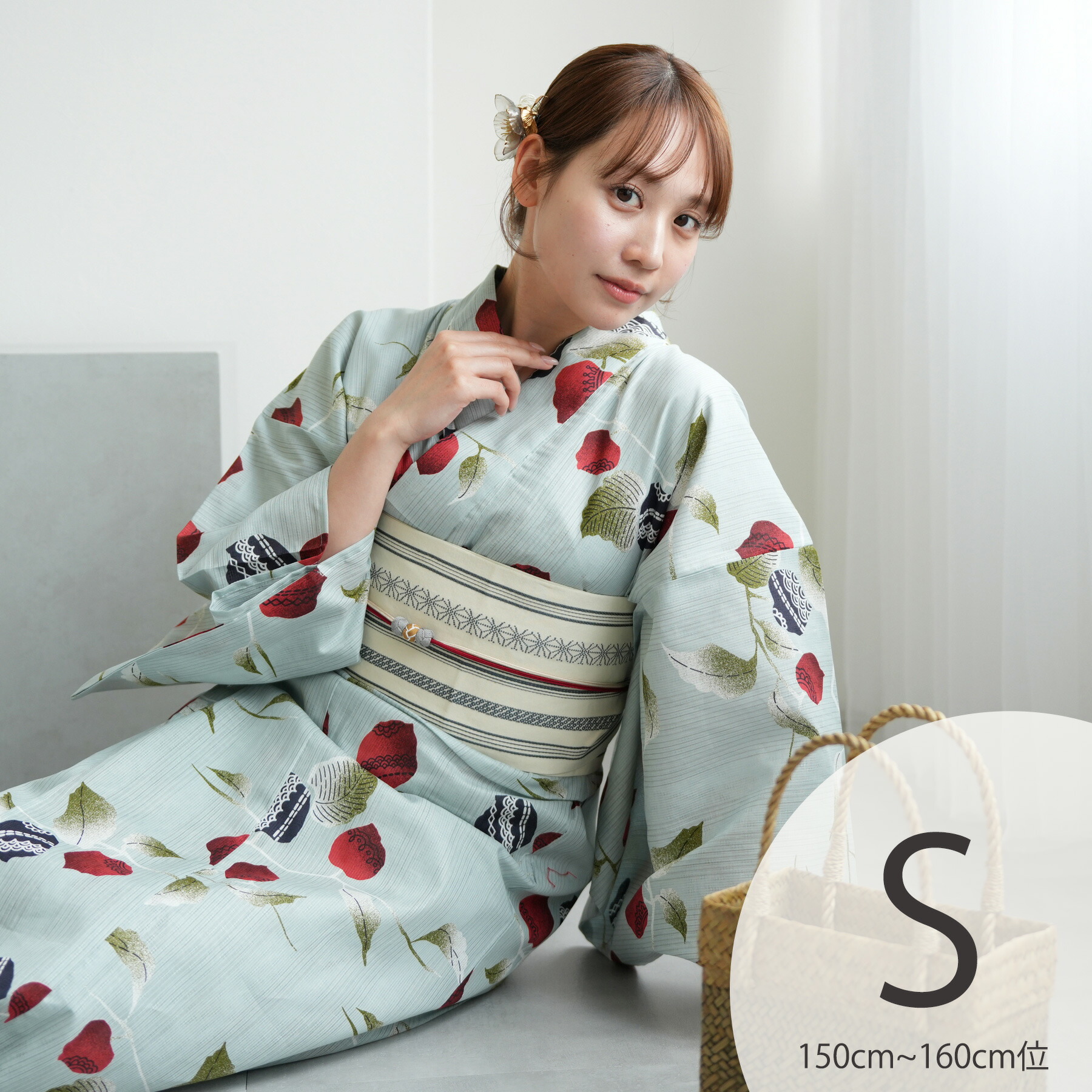 【utatane】浴衣 3点セット utatane 浴衣 セット レディース 浴衣3点セット 浴衣/帯/下駄 古典柄