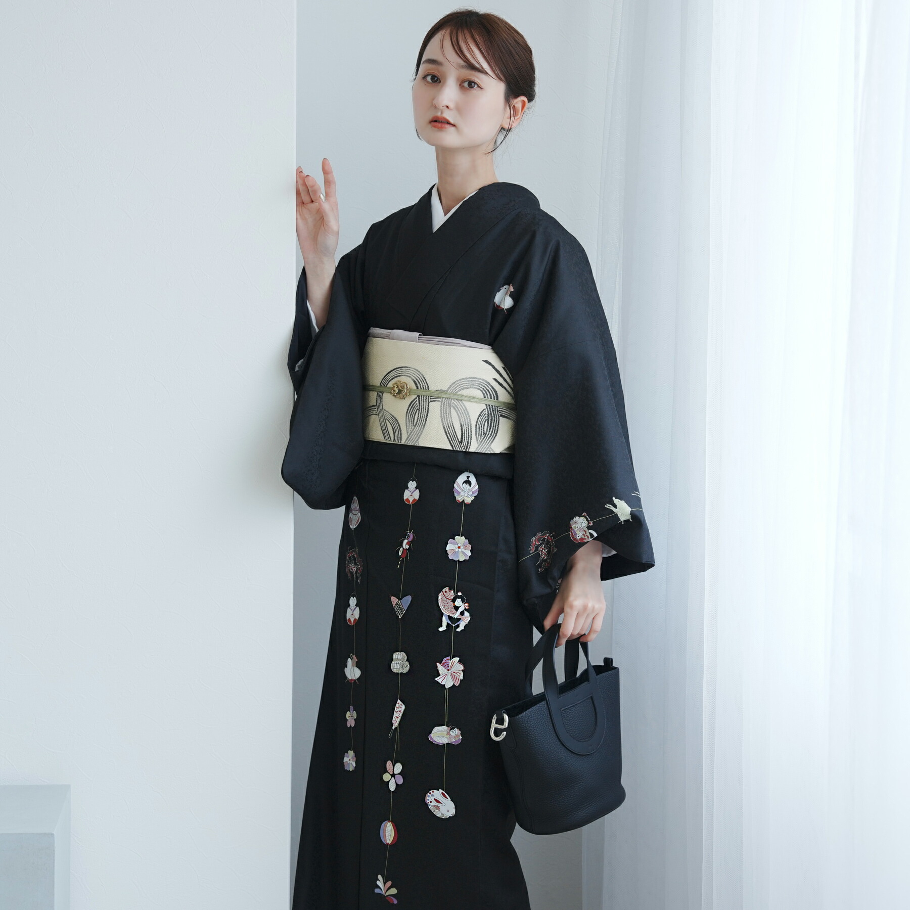 着物 デニム レディース ニコアンティーク×アデリアレトロ レトロ