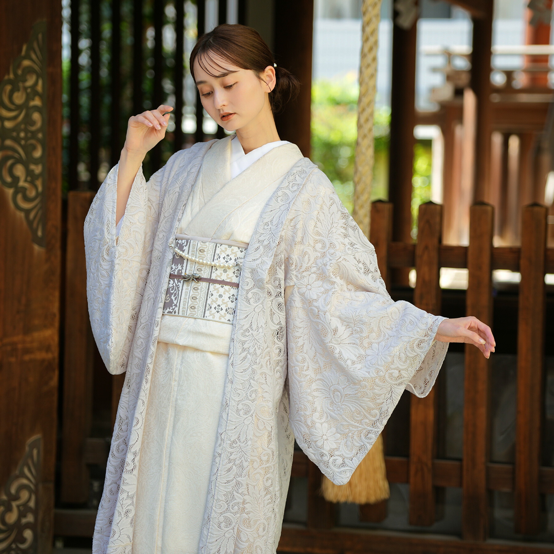 楽天市場】レース 羽織 着物 レディース アウター ニコアンティーク