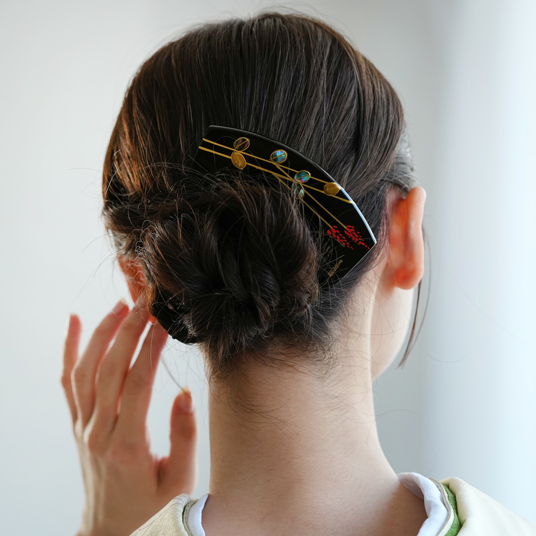 楽天市場】【10％OFF】【日本製 蒔絵塗り前櫛かんざし 萩】髪飾り くし