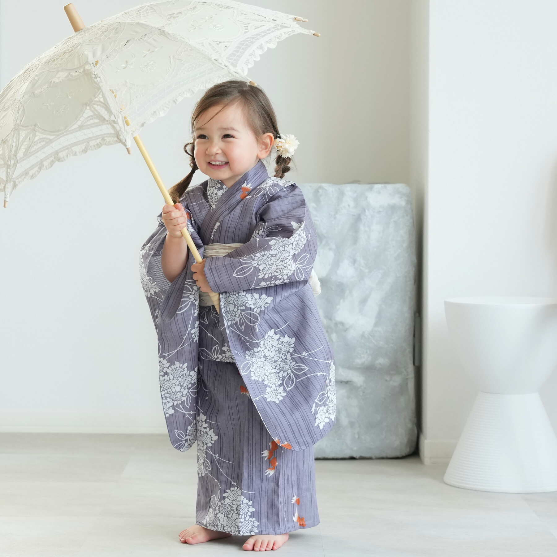 ニコアンティーク 目あたらしい箇条 キッズ・ベビー・マタニティ-浴衣セット