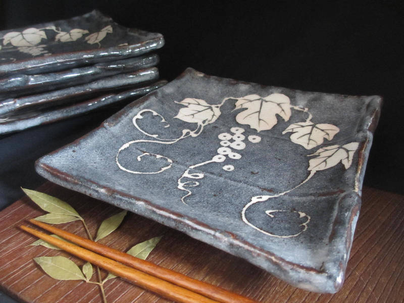 楽天市場】小皿 □ 玉山窯 監修 玉置保夫 鼠志野 絵替小判皿 (5客組