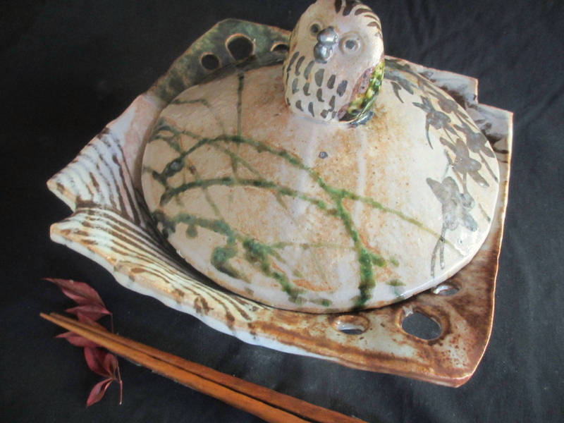 織部◆佐藤和次作品◆蟹の土鍋◆中古品 織部◇佐藤和次作品◇蟹の土鍋◇中古品 Amazon | 土鍋