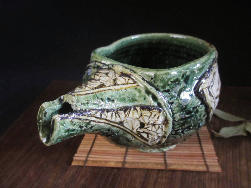 片口・注器 ■ 棚橋淳作 絵織部 張文 注器 (貼箱) 【和食器】【差し上げ物】