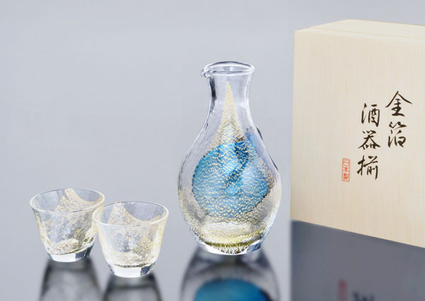 【貨物輸送無料：北海道・沖縄・離島は別途貨物輸送＋660円】 オリエント佐々木 酒水のみ寄せあわせ 冷酒書き割り＜金箔＞ G640-M60