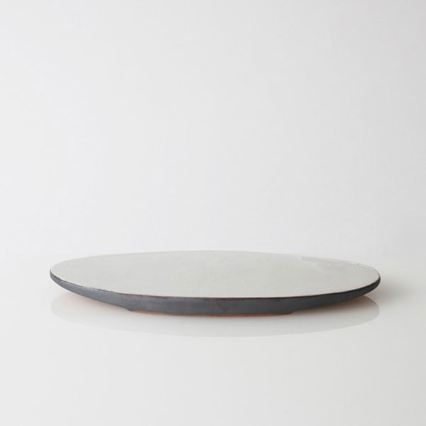 【送料無料】EBM 安田瓦 YUKI 瓦食器 平皿 楕円 230　3013710