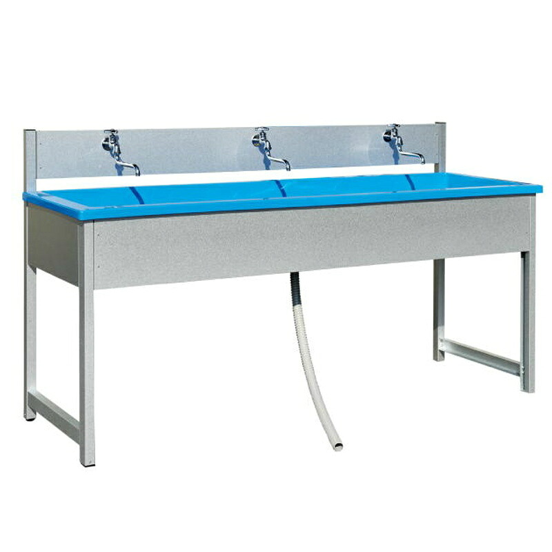 仮設・屋外用 水洗いシンク 全槽式 ALF-1800 W1810mm&times;D590mm&times;H1050mm 旭ハウス工業｜仙台銘板＠店