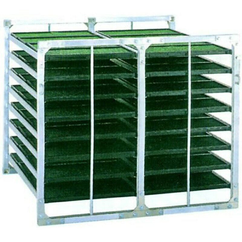 【百貨店SALE2％OFFcoupon9日11時まで】気泡管水準器納める専用 苗箱納める棚 AR-64/AR-80/AR-96/AR-120/ 64枚用 苗箱納める棚 苗コン 育苗棚 昭和ブリッジ回路