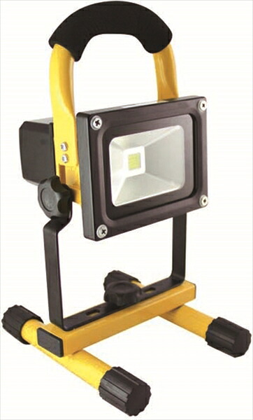 LED充電式投光器 GD-F024-2Y 10W 防塵 防水 作業 キャンプ 魚釣り 防災用 省電力 持ち運び アウトドア 広角発光 軽量タイプ