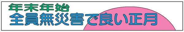 【マラソン継続期間2%OFFcoupon14日11時まで】布製横幕 ５０８ 年末年始全員無不仕合わせで好いたらしい正月 900mm×5400粍 DIY・工具-安全・保護用品