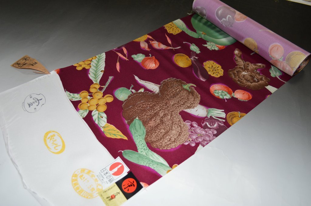 初回限定 岡重の色襦袢 No 014 野菜 紫 おしゃれ着襦袢に 羽裏に 13 5m 正絹素材 送料無料 キモノ仙臺屋このみ色襦袢 高い品質 Gtts Rapidotrains Com