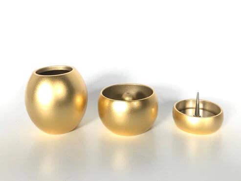 ペット 線香立て ペット仏具3セット 【金色】Minimaru(ミニマル) 真鍮 花立 線香立て ろうそく立て 日本製 ペット仏具 ペット供養 スタイリッシュ モダン シンプル 犬 ネコ うさぎ