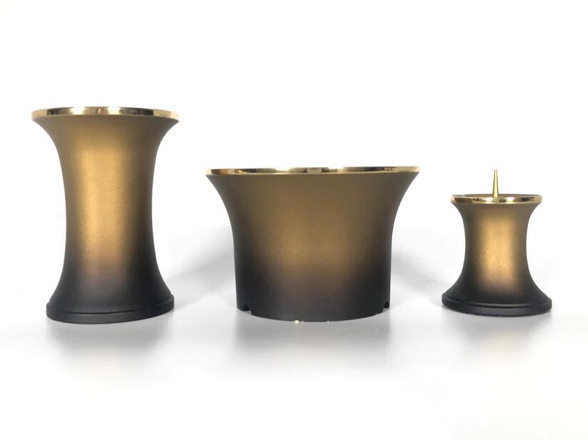 ペット 線香立て ペット仏具3セット 【金色】 Gradation(グラデーション) 真鍮 花立 線香立て ろうそく立て 日本製 ペット仏具 ペット供養 スタイリッシュ モダン シンプル 犬 ネコ うさぎ