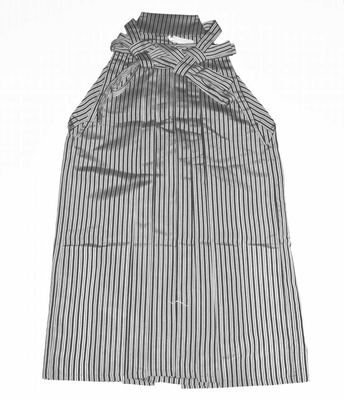 ●男物袴 正絹 馬乗り仕立て 錆鼠色 縦縞 紐下84 重量感 極上の逸品 馬乗り袴 正絹の通販