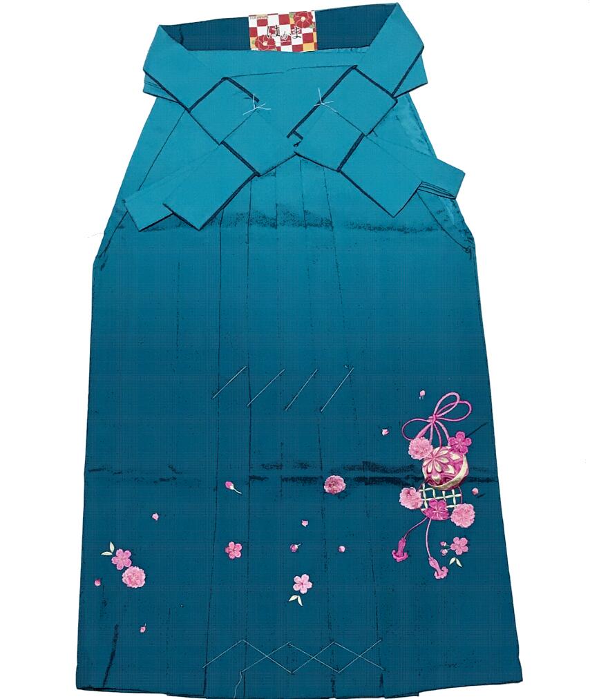 楽天市場】女性袴 卒業式 行灯袴（無地刺繍入り）定番袴♪ 紺色 No.931 