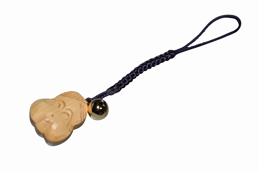 楽天市場】縁起物根付けストラップ本黄楊開運千生無病瓢箪 No.189六