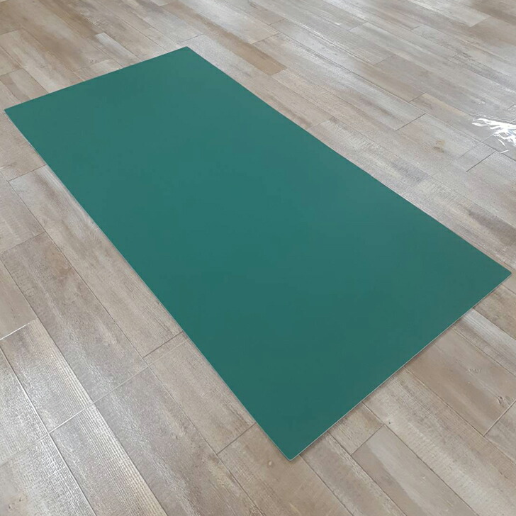 【截断機つや消し】 3粍厚×900mm×1800粍  国産塩ビ PVC 厚さ3粍 緑 無地 罫線なし あたり近所角R遣りかた 裏腹当て嵌める能力のある 柔らかさ塩ビ 3層社会システム