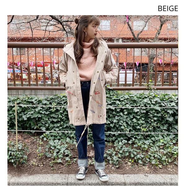 工場直送 楽天市場 Hosu Hand Embroidery Mods Coat ホス 手刺繍 モッズコート 2色4サイズ N O L 高質で安価 Bact Piu Ac Ke