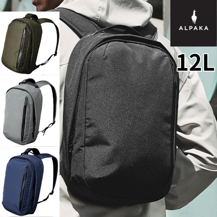 ＼クーポン配布中／ ALPAKA Metro Backpack アルパカ メトロ バックパック12L リサイクル撥水素材 PC収納 バックパック 通勤 通学 A4収納 軽量 EDC 男女兼用 デイパック 防水 スタイリッシュ 多機能バックパック