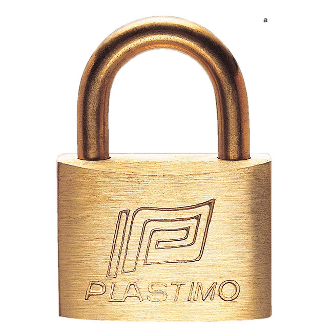 マリンパッドロック 40粍 5個仕掛ける 【PLASTIMO・17582】