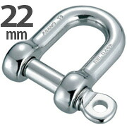 ステンレス製　ピンシャックル　22mm