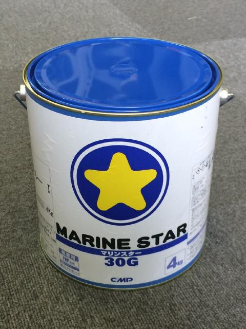 沿岸小型船用船底防汚塗料 マリンスター30G 4kg 4缶 中国塗料 船底塗料 送料無料