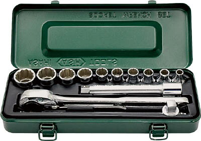 旭金属 ASAHI 12角ソケットレンチセット 12.7mm□ X 13pcs VO4101|SENGUYA1009