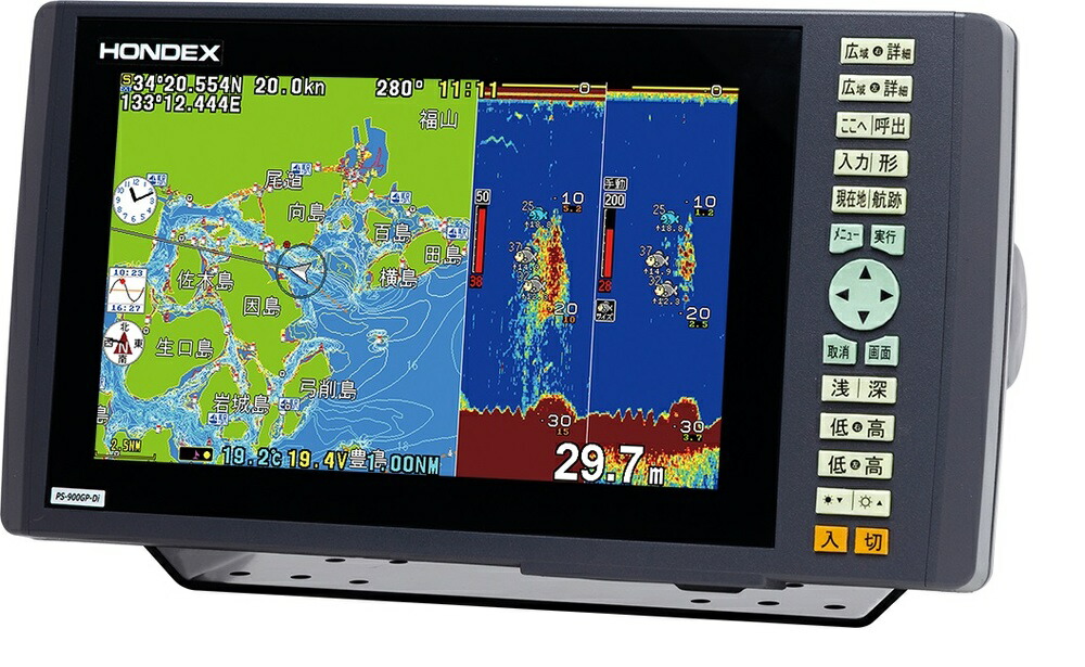 楽天市場】HONDEX ホンデックス 魚群探知機 新型 PS-900GP-Di GPS