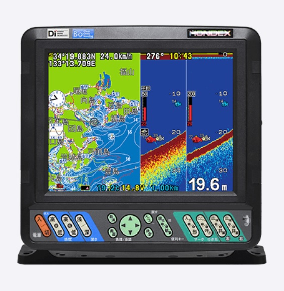 61870円 2021年激安 61870円 保障 HONDEX ホンデックス 魚群探知機 gps 魚探 HE-8S 600W GPS内蔵 プロッターデジタル魚探 8.4型