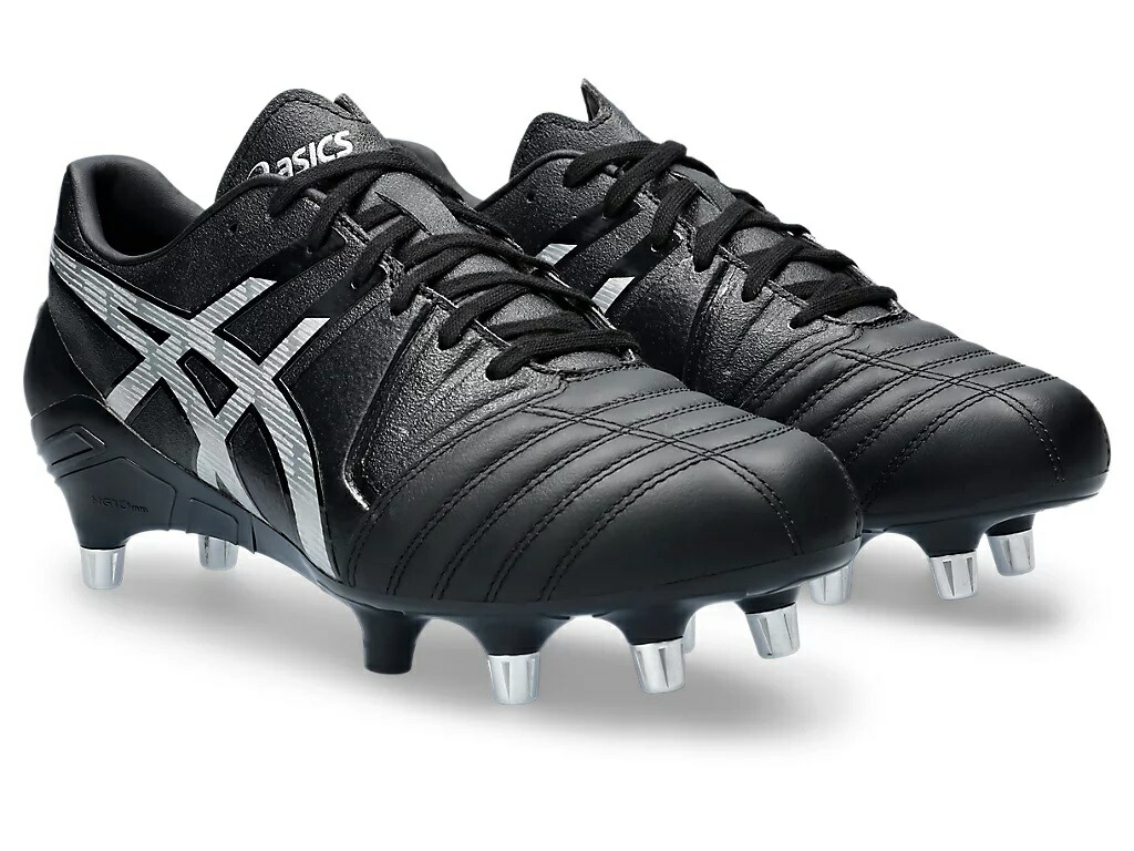 ASICS ラグビーシューズ ブラック/ブルー アシックス（ASICS）ラグビースパイク ラグビーシューズ GEL
