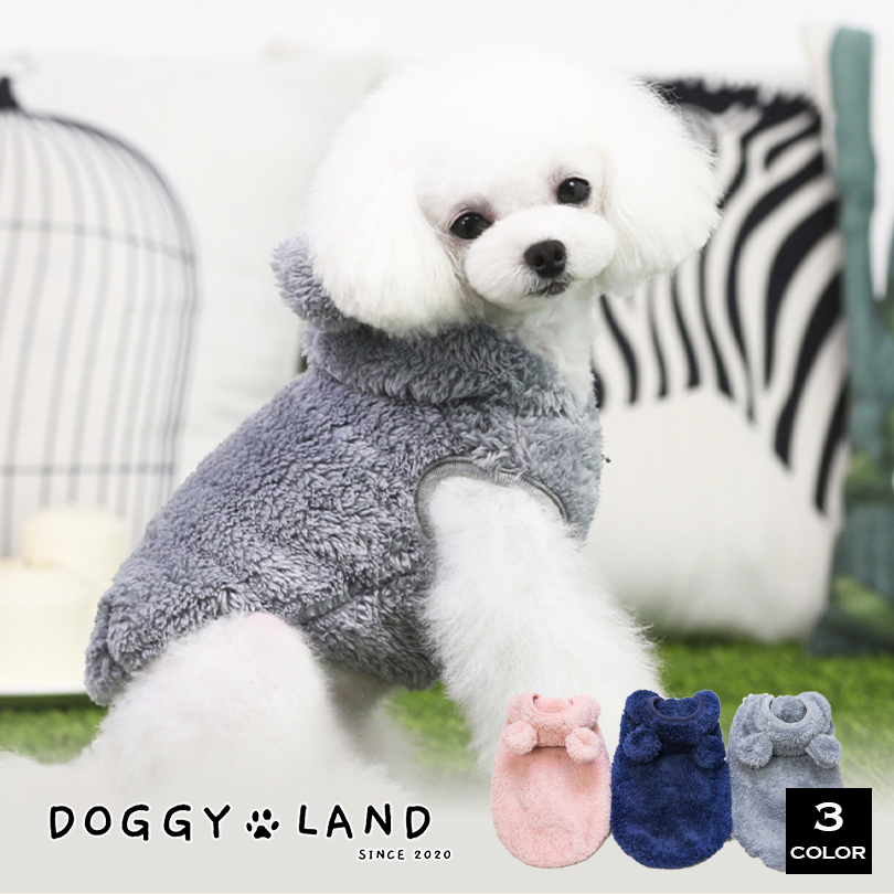 楽天市場 犬服 犬 服 犬の服 Cheepet チーペット ドギーランド Doggyland 秋冬 冬 送料無料 おしゃれ かわいい ブランド チワワ ミニチュアダックス トイプードル ダックス 重ね着 フワフワ 防水 パーカー 耳付き 暖か お揃い ペット服 ドッグウェア 北海道銘菓