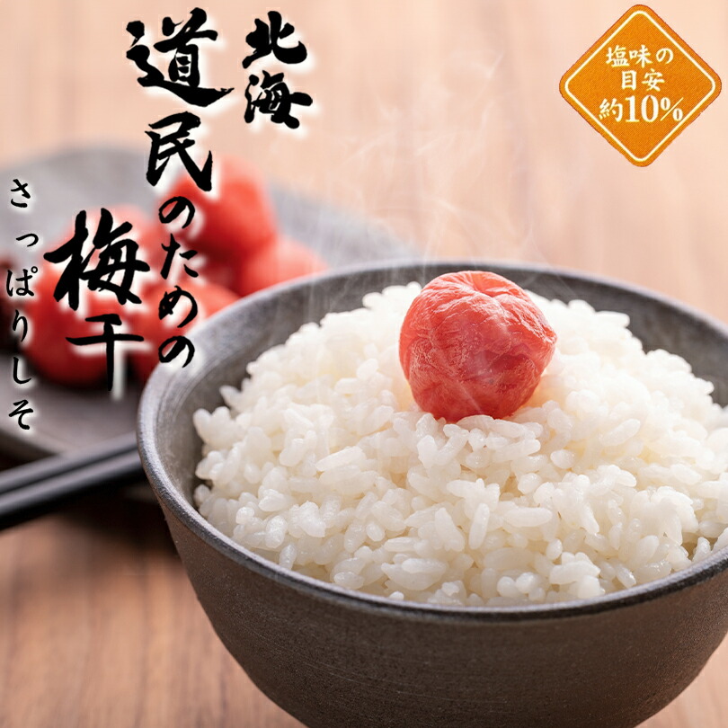 北海道民のための梅干 さっぱりしそ 300g 送料無料 北海道 梅干し ご飯のお供 漬物 ウメボシ シソ ご当地 お土産 贈り物 ギフト