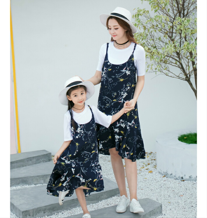 楽天市場 単品価格 親子ペアルック花柄ワンピース女の子 子供服 セット お揃い おそろい 姉妹 リンクコーデ 子供服 キッズ 春服 夏服 ベビー 90cm 100cm 110cm 1cm 130cm 140cm 150cm S M L Xl Senkei