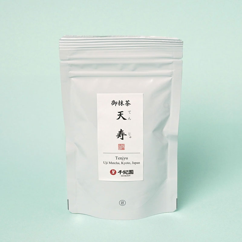 抹茶 粉末 缶入 茶道 抹茶パウダー 宇治抹茶パウダー 宇治抹茶 宇治 Uji matcha powder お取り寄せ 老舗茶舗 宇治御抹茶 天寿 てんじゅ 40g袋 通販サイト Matcha Japanese Green Tea｜お茶・茶道具・抹茶スイーツ千紀園