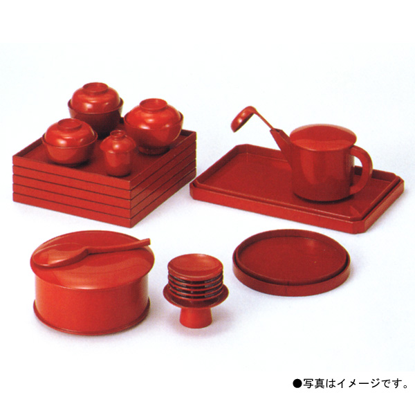 SALE／63%OFF】 茶道具 懐石道具 かいせきどうぐ 五客揃 合成漆塗 朱