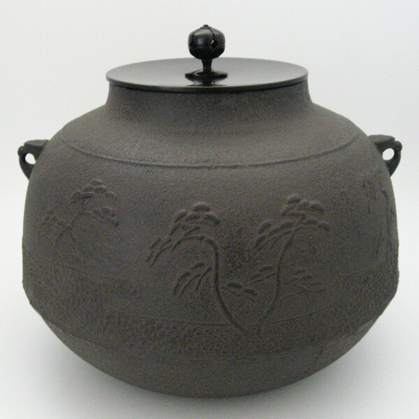 楽天市場】茶道具 風炉釜 菊地政光作 浜松地紋真形釜 : 茶道具・抹茶